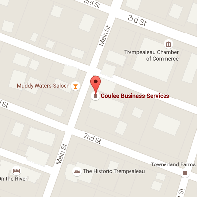 Map of Coulee Business Services and their location